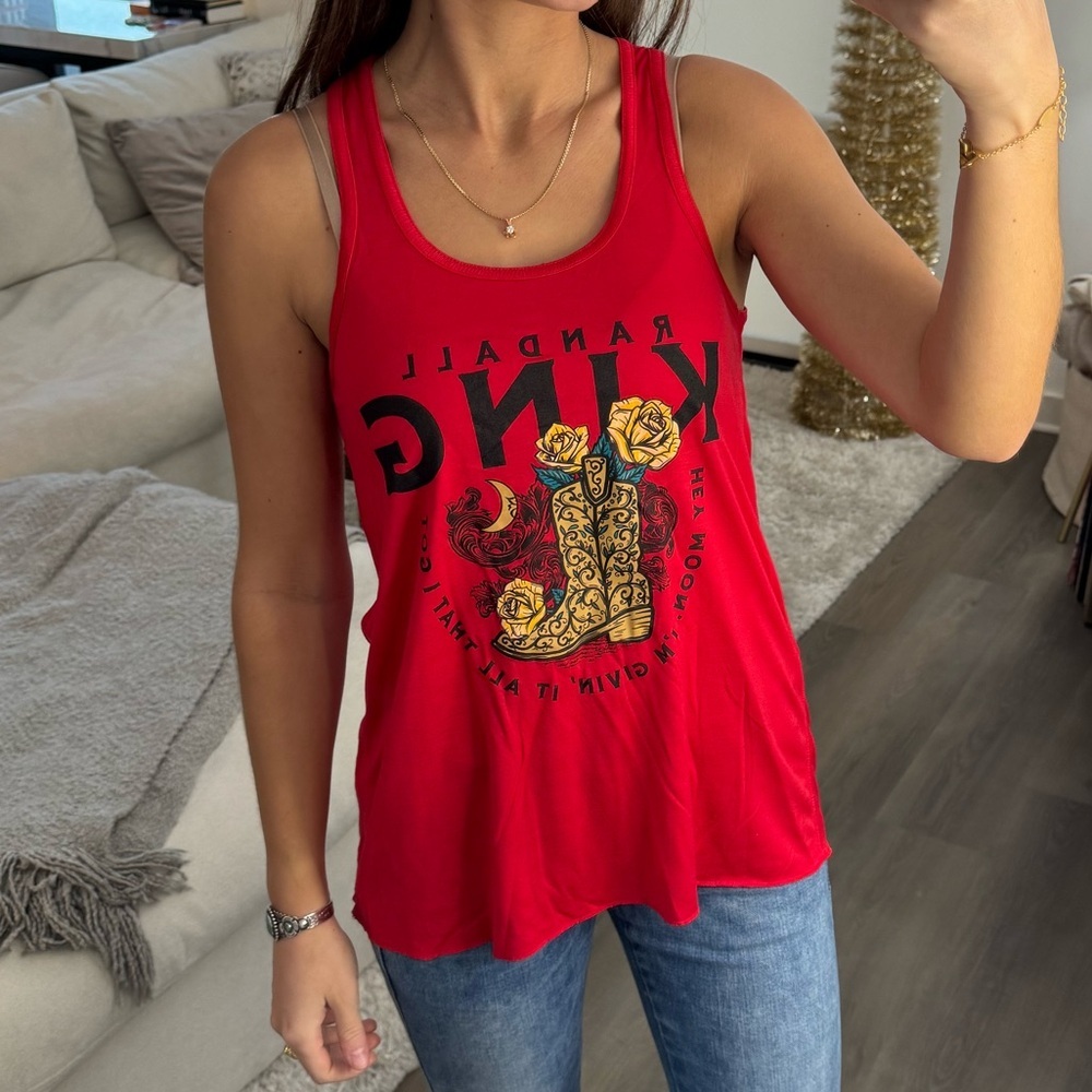 Randall King Red Racerback Tank Top S